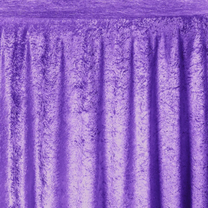 PURPLE CRUSHED VELVET