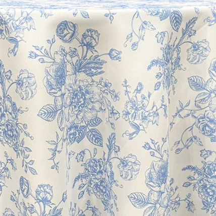 Dusty Rose Polyester - French Toile