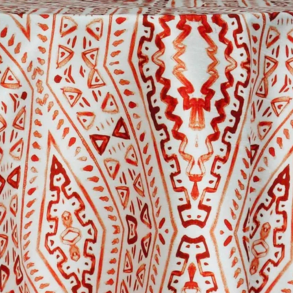 Orange Polyester - Aztec